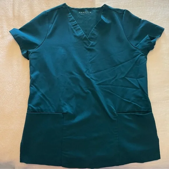 Mandala scrub set - Caribbean Blue - Small - Picture 2 of 3